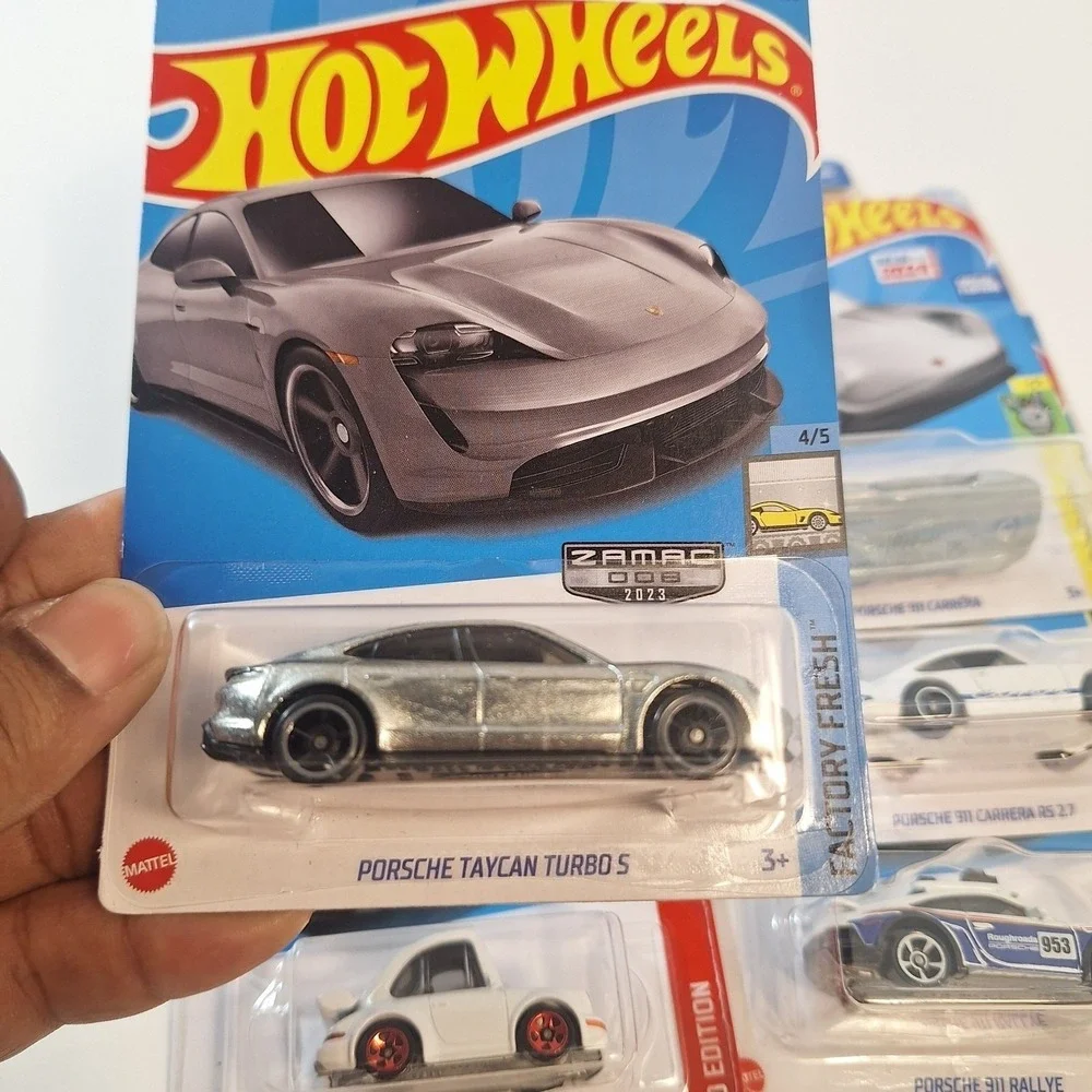 Hot Wheels Porsche 6 Cars‎ Target Red / Zamac / Keychain/ 911 Rally Some Damage